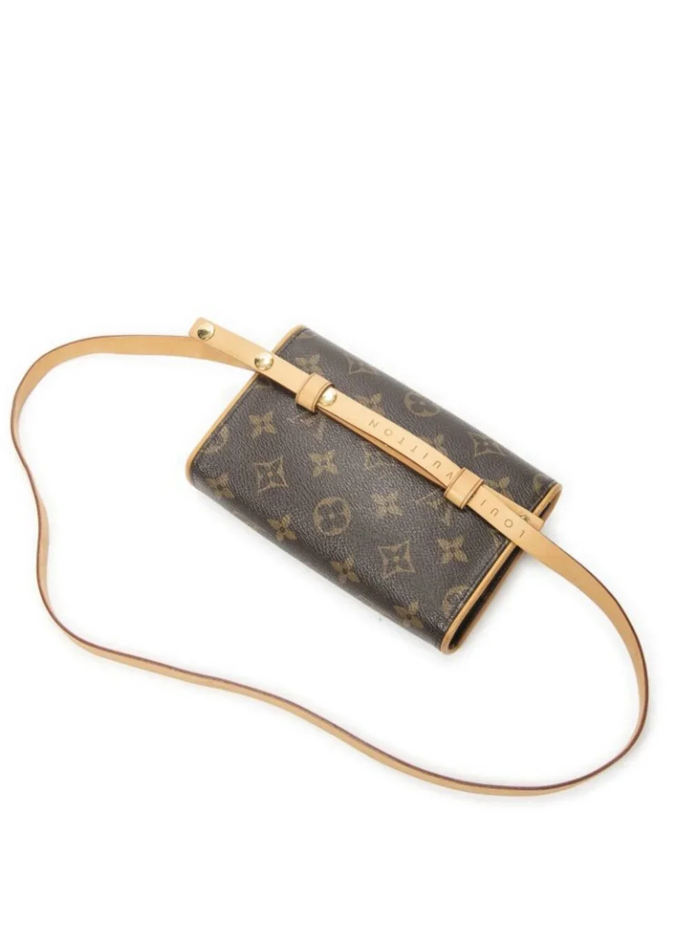 Louis Vuitton Pochette Florentine Brown Monogram Canvas Handbag